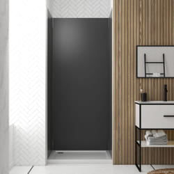 Pack de 3 Panneaux Muraux Aluminium gris 90x210 cm avec Profilés anodise brillant - wall'it