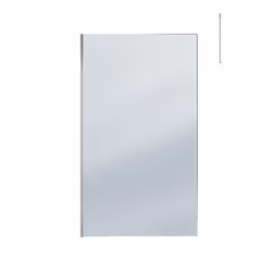Aurlane - Paroi de Douche 120x200cm Verre Fumé - Profilé + Barre Plafond Finition Chrome - freedom 2 smoked