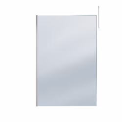 Aurlane - Paroi de Douche 140x200cm Verre Fumé - Profilé + Barre Plafond Finition Chrome - freedom 2 smoked