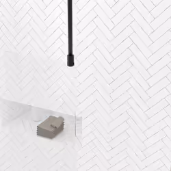 Paroi de Douche 120x200cm Verre Transparent - Profilé + Barre Plafond Noire - freedom 2 black