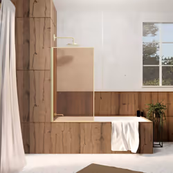 Description générale Le pare baignoire GOLDY CONTOURING BROWN est une élégante solution pour votre salle de bain, avec son ve ...