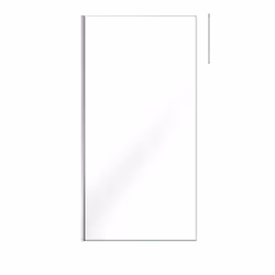 Aurlane - Paroi de Douche 100x200cm Verre Transparent - Profilé + Barre Plafond Chrome - freedom 2 chromed