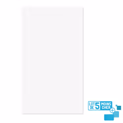 Lot de 5 Panneaux Muraux pour salle de bains en Aluminium Blanc - 120x210cm - wall'it