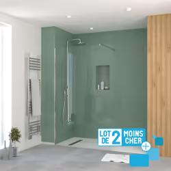 Lot de 2 parois de douche CHROMED ELEMENTARY à prix doux. Allez à l'essentiel grâce à la paroi de douche CHROMED ELEMENTARY.  ...