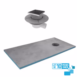 Aurlane PACR222 receveur de douche Acier