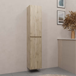Aurlane - meuble colonne - 30x150x25cm - finition chene naturel - swift