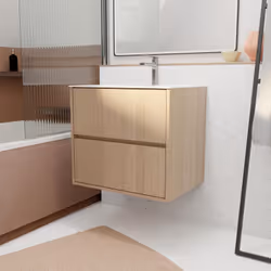 Ce pack XENOS allie sobriété et modernité. Modernisez votre salle de bains avec cet ensemble meuble 2 tiroirs et sa vasque en ...