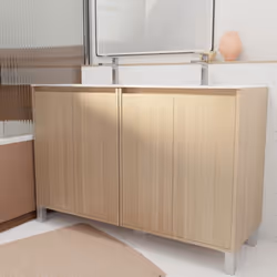 Description générale Ce pack XENOS allie sobriété et modernité, modernisant ainsi votre salle de bains avec un ensemble meubl ...