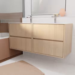 Description générale Ce pack XENOS allie sobriété et modernité. Modernisez votre salle de bains avec cet ensemble meuble 4 ti ...