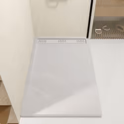 Cet ensemble Receveur Blanc, Effet Pierre, s'accordera parfaitement à l'ambiance de votre espace de douche. Grille caniveau B ...