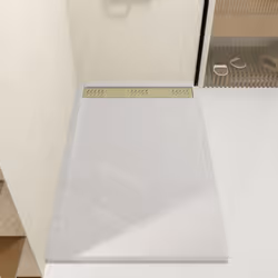 Cet ensemble Receveur Blanc, Effet Pierre, s'accordera parfaitement à l'ambiance de votre espace de douche. Grille caniveau O ...