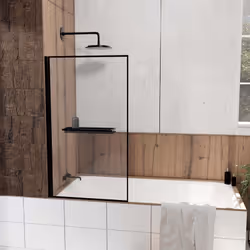 DARK CONTOURING SCREEN SHELF , le pare baignoire 3-en-1. Ajoutez une touche élégante dans votre salle de bains grâce au pare  ...