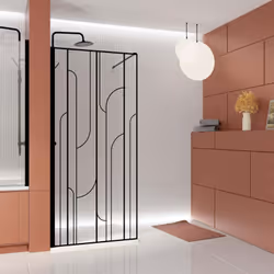 GATSBY, la paroi sérigraphiée aux motifs Art Déco Noirs ! Découvrez l'élégance indémodable de cette paroi au style Art Déco,  ...