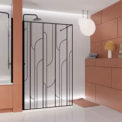 GATSBY, la paroi sérigraphiée aux motifs Art Déco Noirs ! Découvrez l'élégance indémodable de cette paroi au style Art Déco,  ...