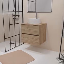 Description générale TIMBER est un meuble qui allie élégance et fonctionnalité. Cet ensemble comprend un meuble de salle de b ...