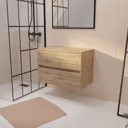 Description générale TIMBER est un meuble de salle de bains qui allie élégance et fonctionnalité. Avec sa finition chêne natu ...