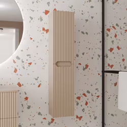 LEON, la colonne à la façade ondulée ! Découvrez nos colonnes de rangement salle de bain aux façades ondulées, une fusion par ...