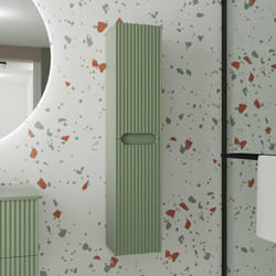 Aurlane - colonne de salle de bain vert olive suspendu - hauteur 120 cm - 2 portes - leon