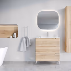 Moderne et Fonctionnel Optez pour ce meuble de salle de bains au design contemporain, doté de 3 tiroirs spacieux et d’une vas ...