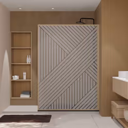 HINATA, la gamme de paroi de douche inspirée de la tendance Japandi. Transformez votre salle de bain en un véritable sanctuai ...