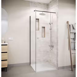 DARK ELEMENTARY , la gamme de retours et portes de douche qui s'adapte à votre salle de bains à prix doux. "Less is more" : A ...
