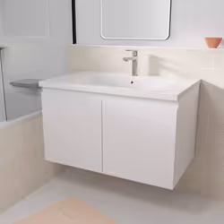 ELEMENTARY, le meuble de salle de bains suspendu à prix doux. Apportez style et fonctionnalité à votre salle de bains avec ce ...