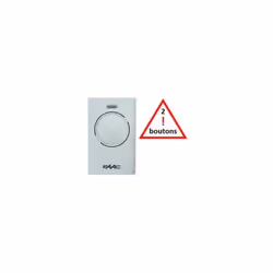 Cet émetteur FAAC XT2 868 SLH se programme facilement (Auto-apprentissage). Il fonctionne en 868.35 MHz. Les bips avec des fr ...