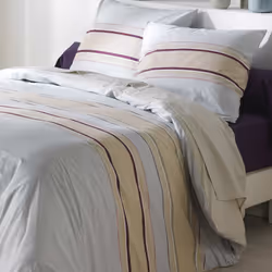 Parure housse de couette 100% coton Odaya - PD6543-beige-240