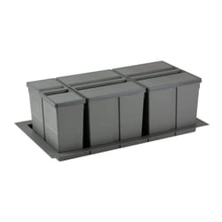 Gollinucci - Poubelle sélective pour caisson de 900mm - Nombre de seaux : 3 - Contenance : 63 l - Pour caisson de largeur : 900 mm - Décor :