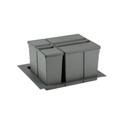 Gollinucci - Poubelle sélective pour caisson de 600mm - Nombre de seaux : 2 - Contenance : 37 l - Pour caisson de largeur : 600 mm - Décor :