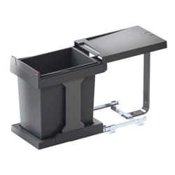 Hailo - Poubelle de cuisine coulissante encastrable sous évier 20l - Amortisseur : Sans - Contenance : 20 l - Décor : Gris - Hauteur : 400 mm