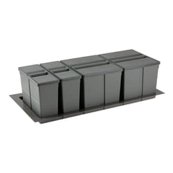Gollinucci - Poubelle sélective pour caisson de 1000mm - Nombre de seaux : 4 - Contenance : 74 l - Pour caisson de largeur : 1000 mm - Décor :