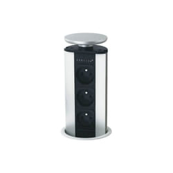 Evoline - Borne multiprise escamotable - Version : 2 prises secteur + 2 usb