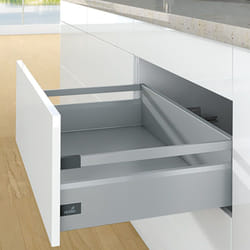 Hettich - Kit arcitech 126 avec bandeaux hauteur 186 - Décor : Blanc - Longueur : 650 mm