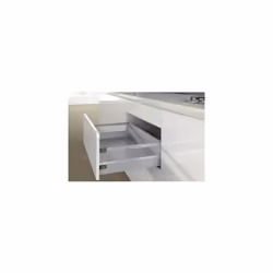 Tiroir casserolier en kit - hauteur 94 mm (186 mm avec bandeaux) - arcitech - Décor : Blanc - Longueur : 350 mm - HETTICH