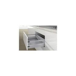 Tiroir casserolier en kit - hauteur 94 mm (186 mm avec bandeaux) - arcitech - Décor : Blanc - Longueur : 350 mm - HETTICH
