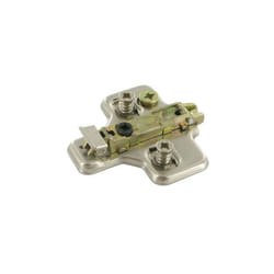 Salice - Embase acier cruciforme réglable 3d - Epaisseur : 6 mm - Fixation : a visser