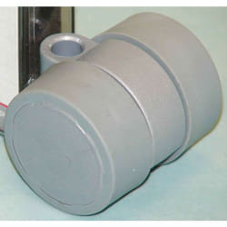 ASA - Roulette nylon ø37 sans fixation - Hauteur utile : 44 mm - Charge : 25 kg - Blocage : Sans - Décor : Gris clair