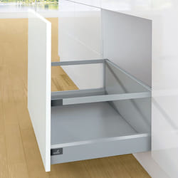 Hettich - Tiroir casserolier en kit - hauteur 94 (282 mm avec bandeaux) - Décor : Blanc - Longueur : 550 mm
