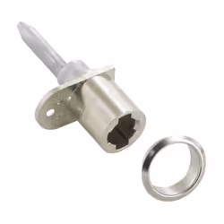 Pour montage frontal. Platine 30 x 16 mm. Pour barillet interchangeable Z23. Cylindre diamètre 18 mm, longueur 20 mm. Tige ro ...