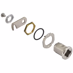 Pour barillet interchangeable Z23 ou bouton tournant avec ou sans cylindre. Réversible droite ou gauche. Avec écrou de serrag ...