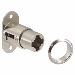 Pour barillet interchangeable Z23. Cylindre Ø18 mm, longueur 22 mm. Livré avec rosace. Livré sans barillet. Décor : Nickelé V ...