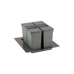 Gollinucci - Poubelle sélective pour caisson de 450mm - Nombre de seaux : 2 - Contenance : 22 l - Pour caisson de largeur : 450 mm - Décor :