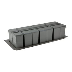 Gollinucci - Poubelle sélective pour caisson de 1200mm - Nombre de seaux : 4 - Contenance : 89 l - Pour caisson de largeur : 1200 mm - Décor :