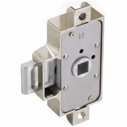 Pose en applique. Boitier zamac hauteur 55. Epaisseur 14,5. Fixation EA 64. Utilisable comme serrure 1 point. Axe 25. Livrée  ...
