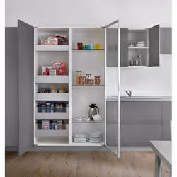 Les charnières Air, avec un système d'amortissement intégré ou avec ouverture Push, ont un esthétique compact et discret. Ell ...