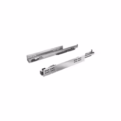 Coulisse invisible amortie. Ensemble comprenant 1 paire de coulisse. Kit accessoires pour coulisse Quadro 4D en option (référ ...