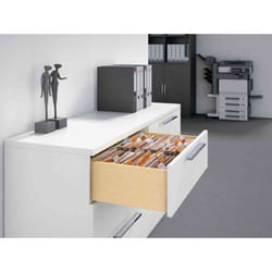 Kit armoire 3 tiroirs dossiers suspendus - Largeur intérieur de caisson : 562 mm Hettich
