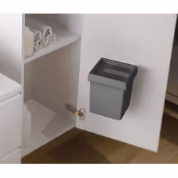 Poubelle de contre porte. Avec couvercle indépendant. Se pose sur platine latérale en aluminium. Pour caisson de profondeur : ...