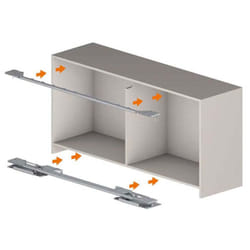 Rail slider s10 - Pour caisson : Bas Salice